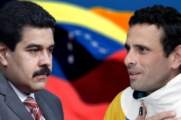 Capriles e Maduro Venezuela Eleições
