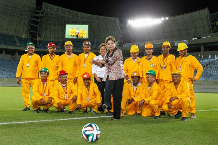 Dilma inaugura a Arena das Dunas em Natal