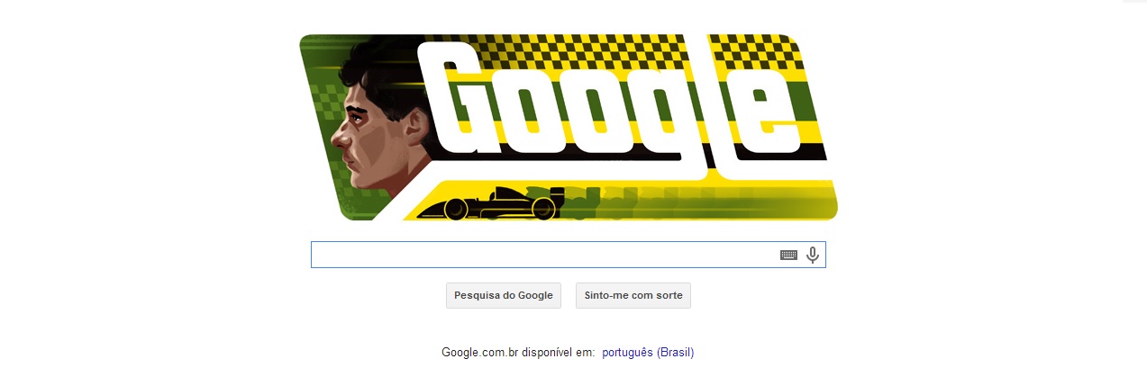 EBC | Doodle Homenageia 54 Anos De Ayrton Senna