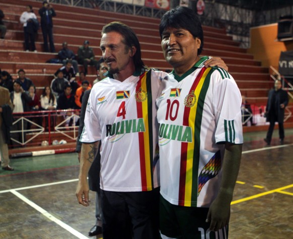 Sean Penn e Evo Morales