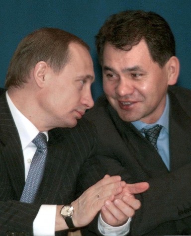 Sergei Choigou e Vladimir Putin
