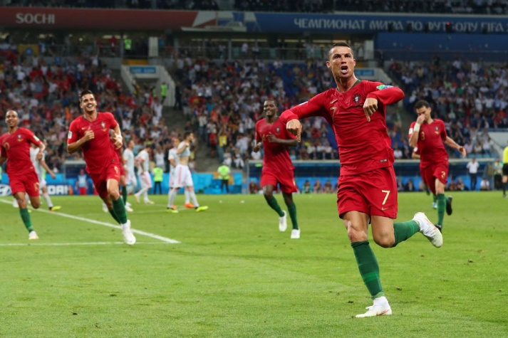 Copa 2018: Portugal e Espanha - Cristiano Ronaldo faz seu terceiro gol
