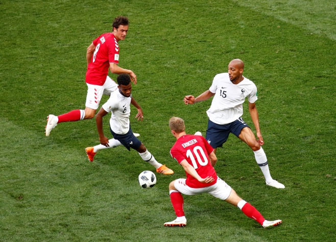 Dinamarca x França - Copa do Mundo Rússia 2018
