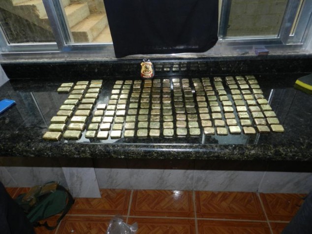 PF do (RJ) apreende 20 kg de ouro do Tráfico de Drogas