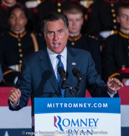 Mitt Romney em palanque