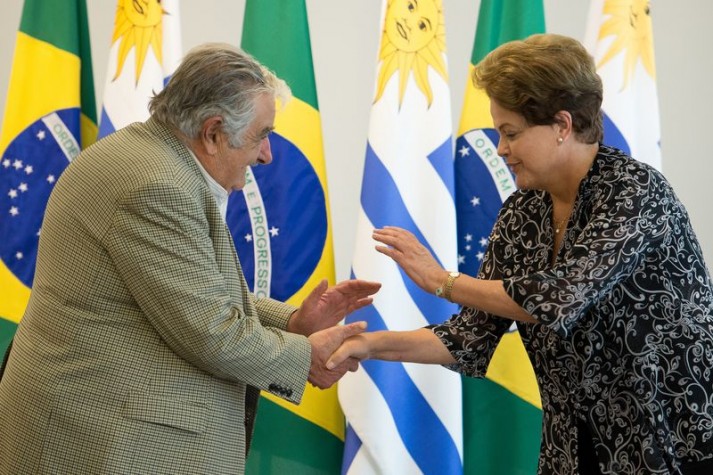 Presidenta Dilma recebe o presidente do Uruguai, José Mujica