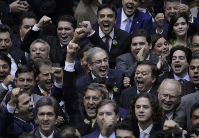Deputado Eduardo Cunha é eleito presidente da Câmara