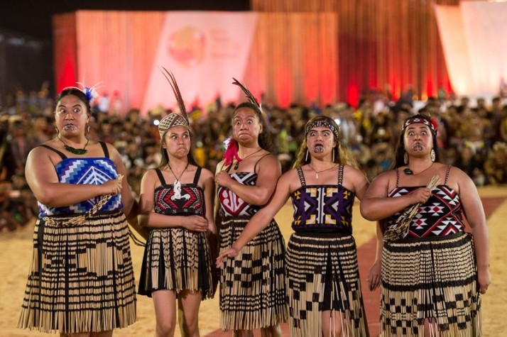 Cunhã Porã – Beleza Internacional Indígena - representantes da etnia Maori