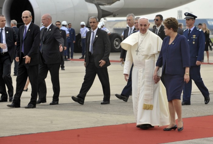 Dilma Rousseff recebe papa Francisco no Rio de Janeiro - 2