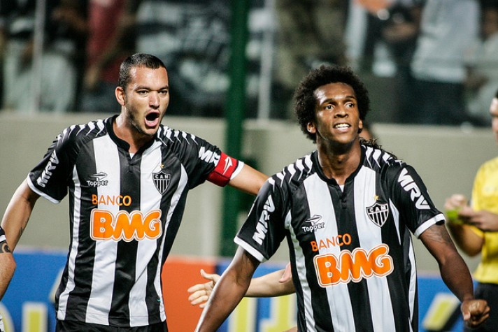 Jô e Réver, jogadores do Atlético-MG