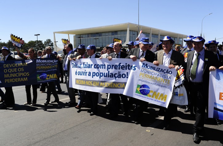 Em Brasília, prefeitos realizam mobilização do movimento municipalista a favor da reformulação do pacto federativo