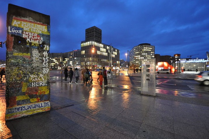 Trecho do Muro de Berlim na Postdamer Platz
