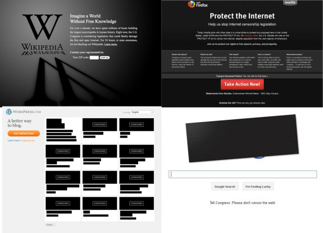 blackout wordpress google wikipedia 