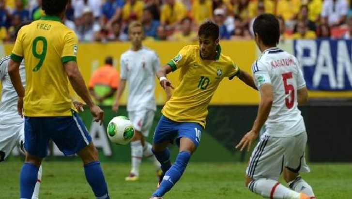 Brasil vence o Japão na abertura da Copa das Confederações