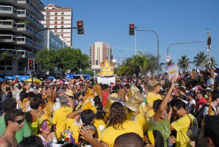 Bloco de carnaval no Rio de Janeiro 