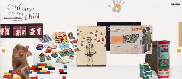 Print de tela da exposição virtual "Century of the Child: Growing by Design, 1900 – 2000", do MoMa