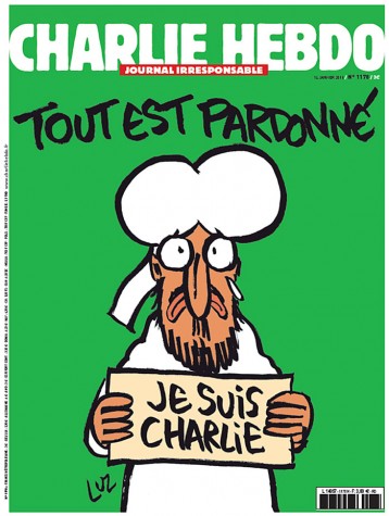 Capa da próxima edição do jornal francês "Charlie Hebdo"