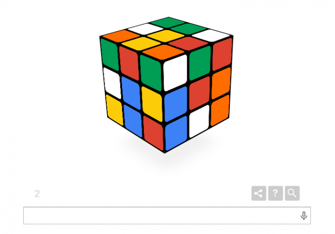 Doodle do Cubo de Rubick