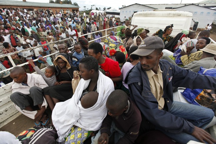 Refugiados do conflito no Congo