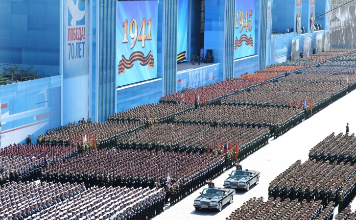 Desfile militar na Rússia que celebrou os 70 anos da vitória da 2ª Guerra Mundial