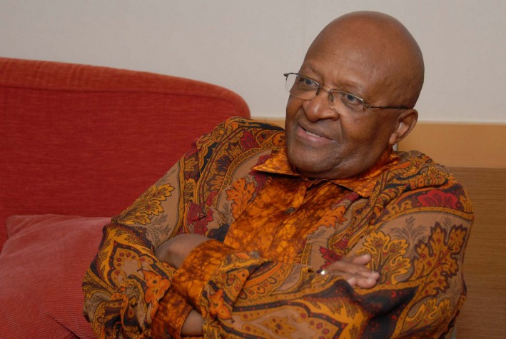 O bispo sul-africano Desmond Tutu