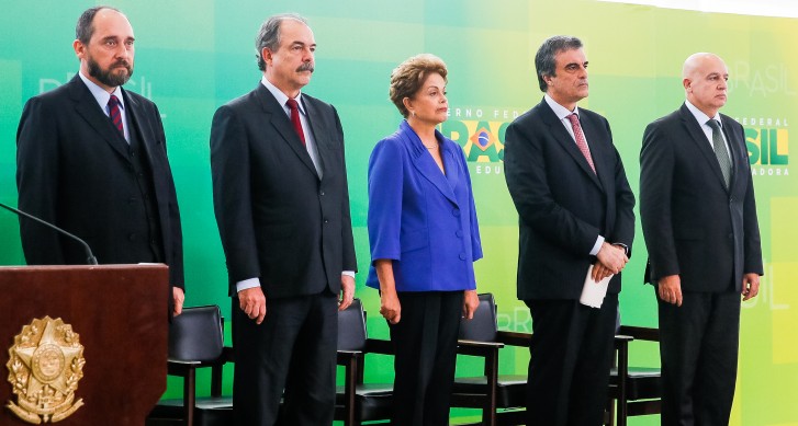 Presidenta Dilma Rousseff durante cerimônia de lançamento do Pacote Anticorrupção.