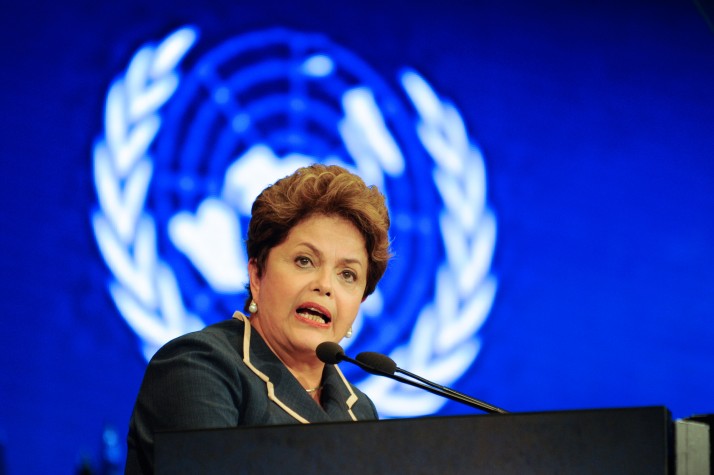 Dilma Rousseff em cerimônia de encerramento da Rio+20