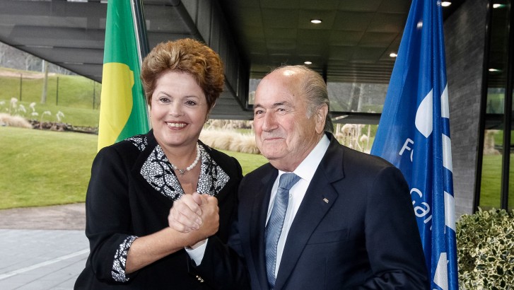 Em visita à Fifa, Dilma diz que mundo terá legado de valores