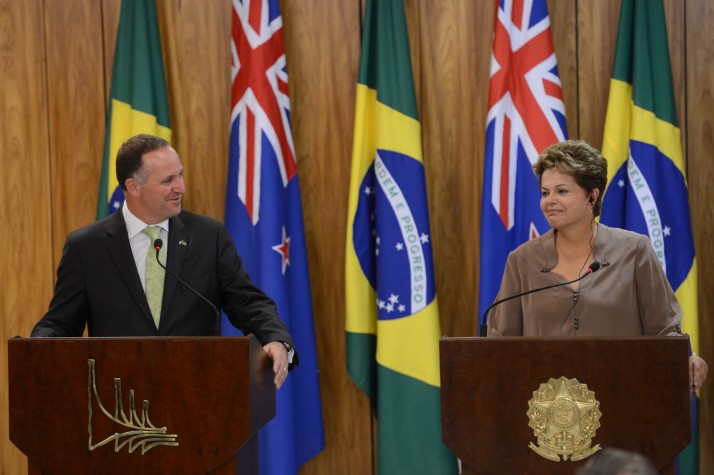 Dilma Rousseff e o primeiro-ministro da Austrália, John Keyc 