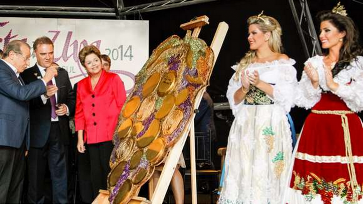 Dilma participa de abertura da Festa da Uva