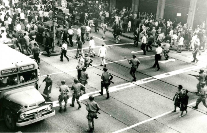 Cena do documentário “1964 - Um golpe contra o Brasil”