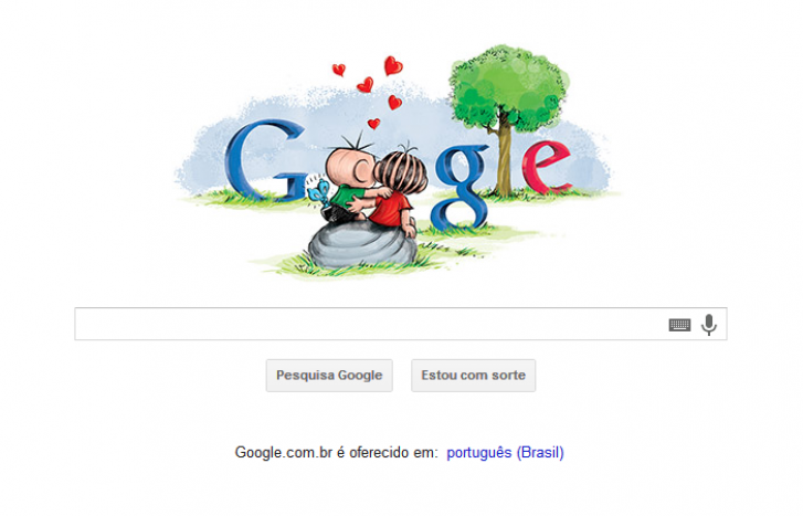 Doodle Dia dos Namorados - Turma da Mônica