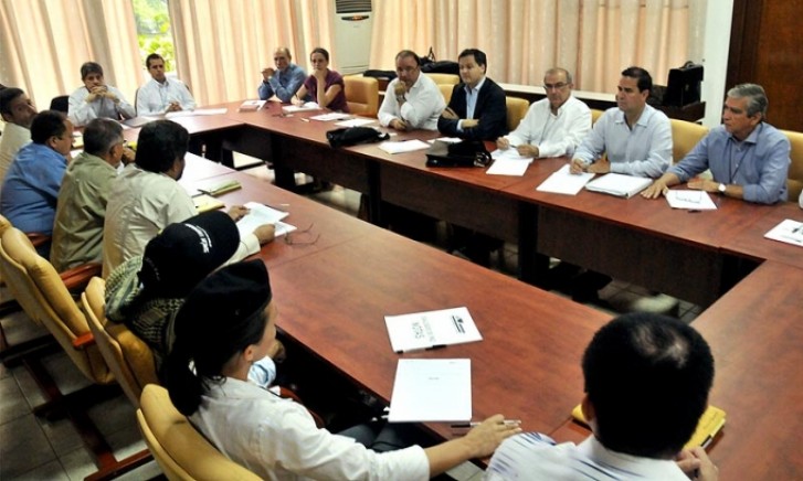Mesa de negociação entre Farc e governo da Colômbia
