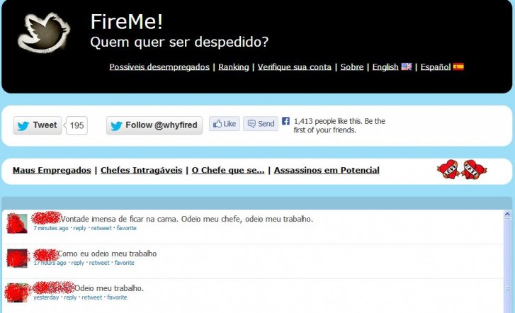 Brasileiros criam site que identifica usuários do Twitter que falam mal do trabalho