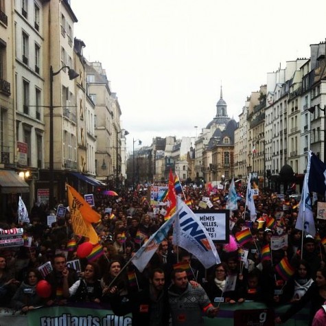 Manifestação na França pede legalização do casamento gay