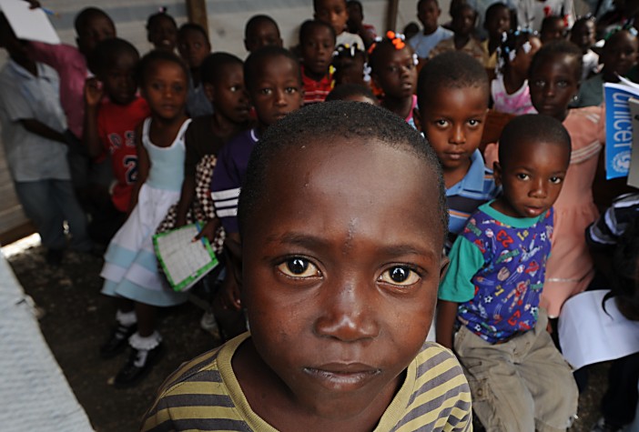 Crianças haitianas