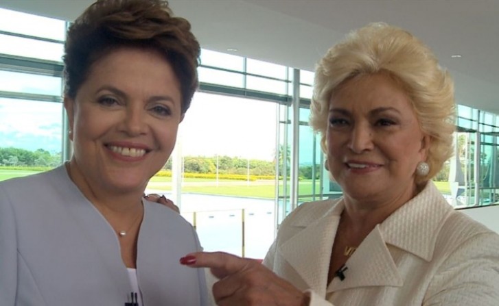 Dilma e Hebe no Palácio do Planalto