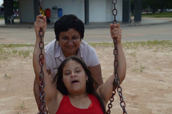Raimunda Alves e a filha Karen
