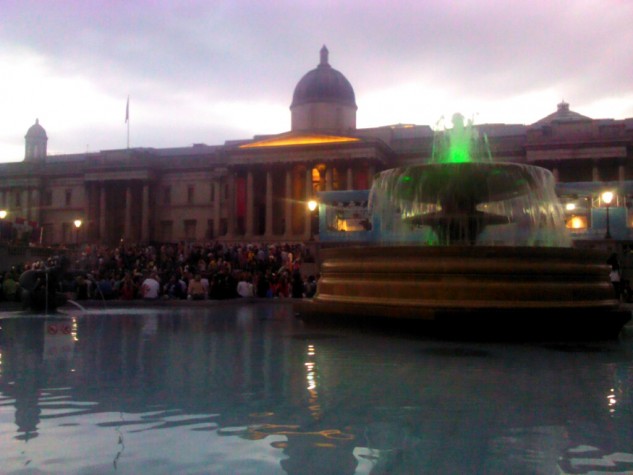 imagem da Trafalgar Square, em Londres