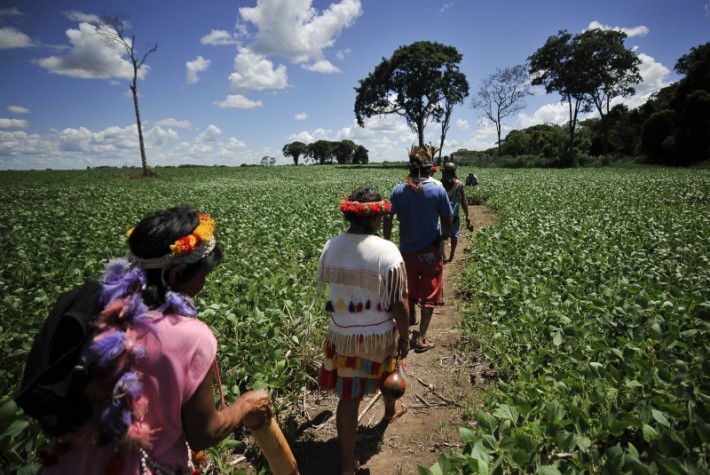 Indíos guarani kaiowá Reserva Dourados