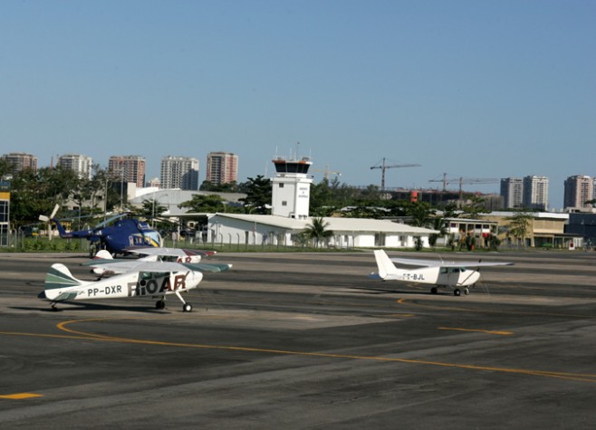 Aeroporto de Jacarepaguá, no Rio.