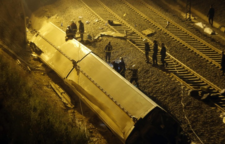 Acidente de trem em Santiago de Compostela