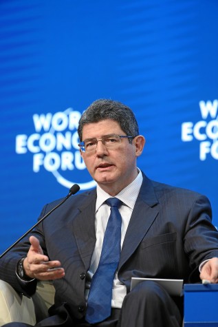 O ministro da Fazenda, Joaquim Levy, participa do Fórum Econômico Mundial