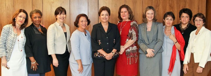 As nove ministras do primeiro mandato de Dilma Rousseff As nove ministras do primeiro mandato de Dilma Rousseff