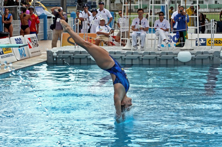 A Confederação Brasileira Desportos Aquáticos tem cerca de 30 atletas que usam piscinas e o tanque de saltos do parque aquático