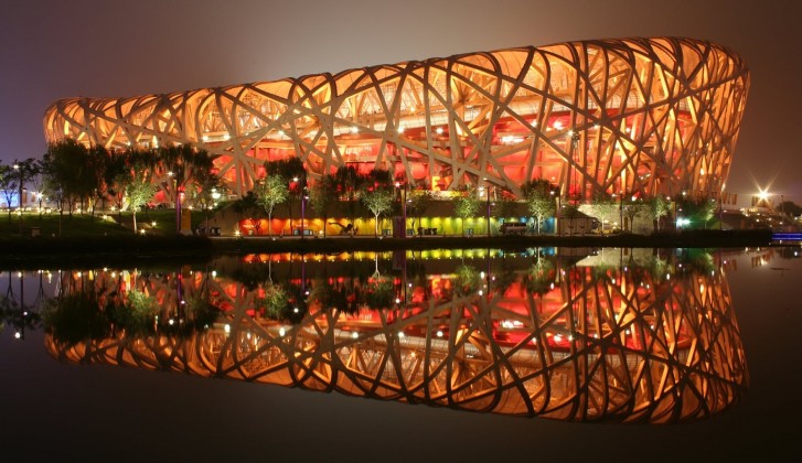 Estádio Ninho do Pássaro, em Pequim (China)