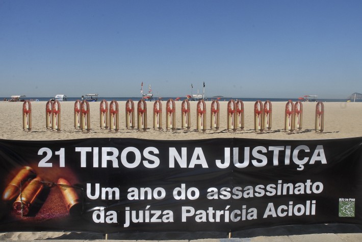 Patrícia Acioli protesto Rio de Janeiro