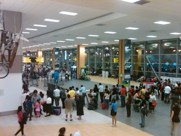 Aeroporto Internacional em Lima, Peru.