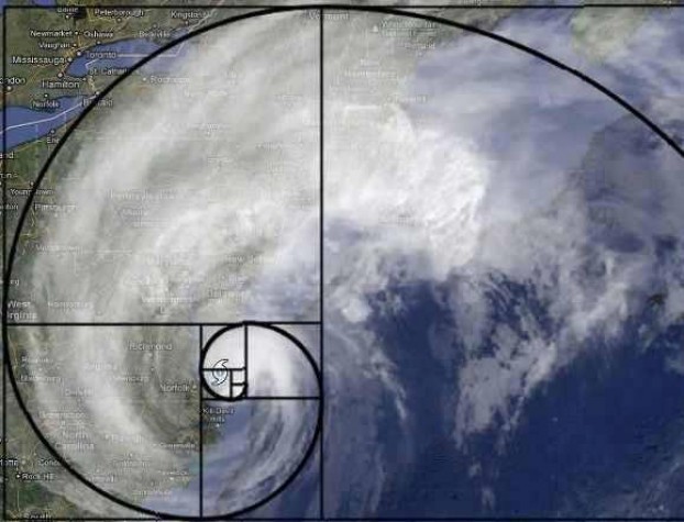 Imagem mostra furacão seguindo número de Fibonacci