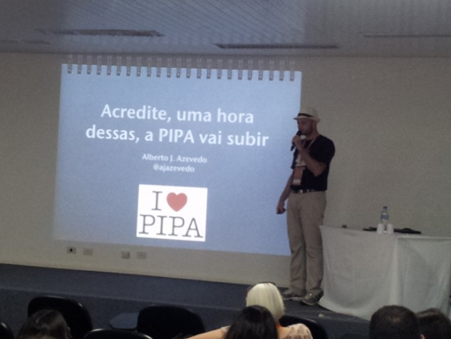 Alberto Azevedo na palestra "A PIPA vai subir"